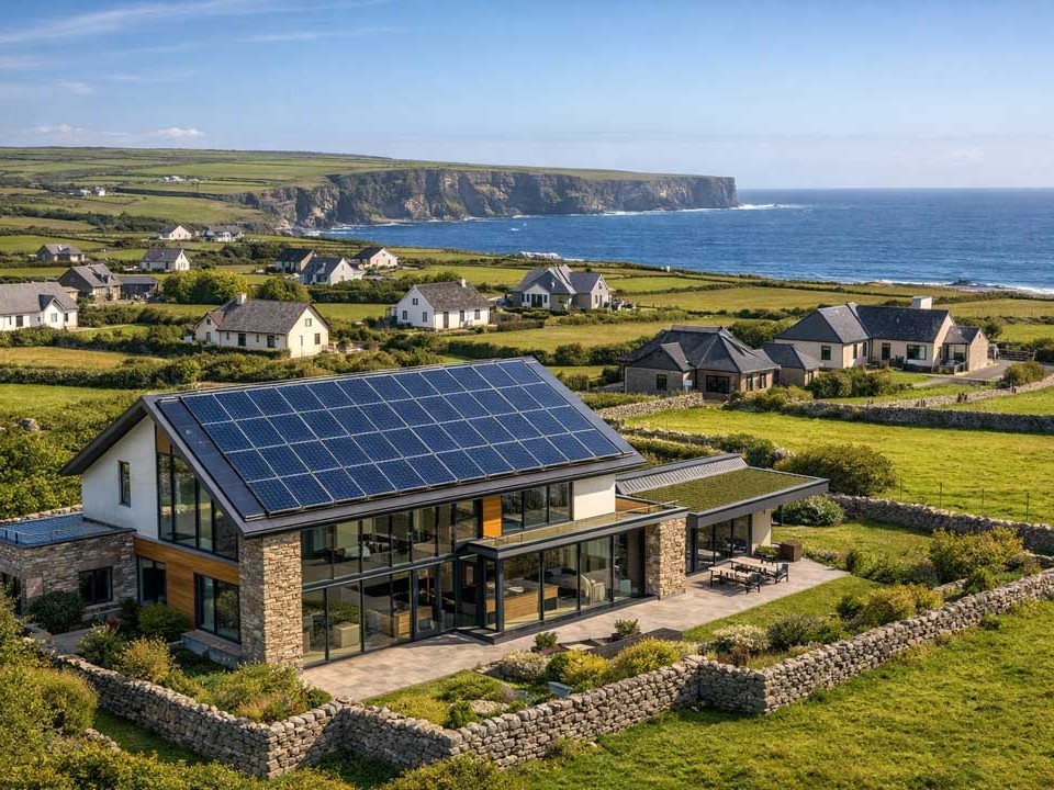 solar panel ROI Ireland, solar panel savings Ireland, solar panels County Clare, solar panel installation County Clare, solar electricity savings Ireland, reduce electricity bills with solar, 5 kW solar panel system savings, 6 kW solar panel system savings, SEAI solar grant Ireland, SEAI €1800 solar grant, solar energy for homes Ireland, solar power savings calculation, solar installers County Clare