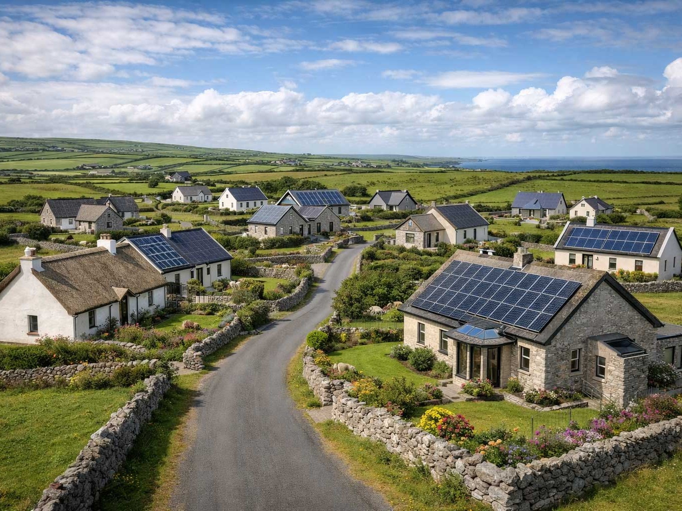 solar power savings calculation, solar installers County Clare, home solar system ROI Ireland, solar energy County Clare, solar electricity generation kWh, renewable energy homes Ireland, solar panel cost savings Ireland, NuSolas Energy solar installation, free solar assessment Ireland